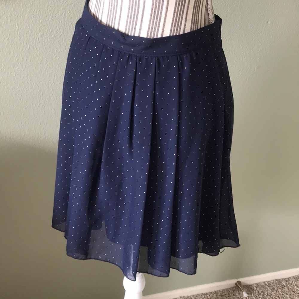 Freeway - Lined sparkly blue skirt